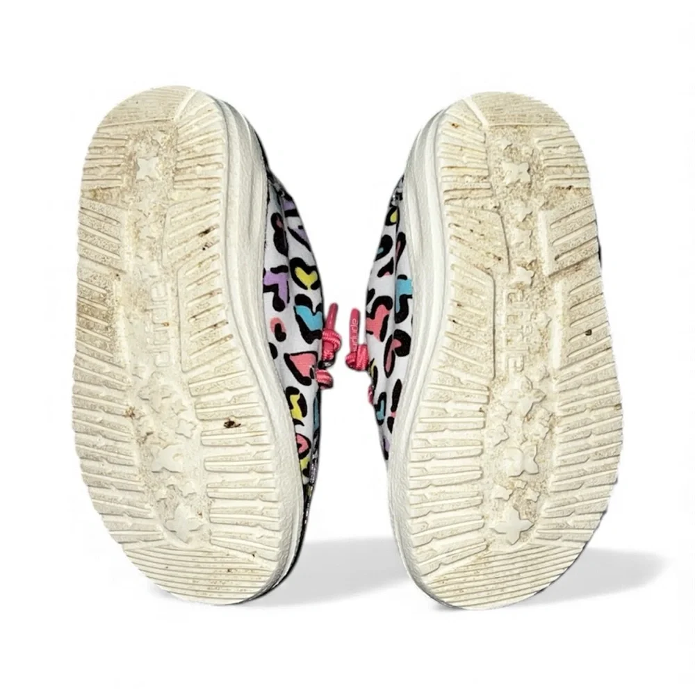 Hey Dude Kids Sandals with Colorful Heart Pattern